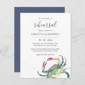 ビーチリハーサルディナー招待状テンプレート 招待状 (正面/裏面)