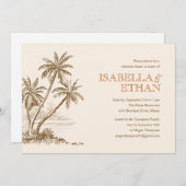 ビーチリハーサルディナー招待状 招待状 (正面/裏面)