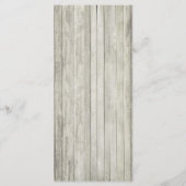 ビーチリハーサル素朴ディナ結婚ーのメニュー メニュー (裏面)