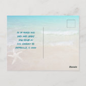 ビーチリビング新しい住所の発表 ポストカード (裏面)