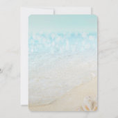 ビーチリラックスブライダルシャワー 招待状 (裏面)