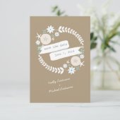 ビーチリースとバナー日付の保存 セーブザデート (スタンド正面)