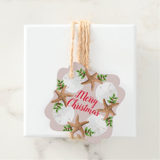 ビーチリースサンドドルスターフィッシュクリスマス フェイバータグ (インサイチュ)