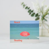 ビーチリーディング写真旅行 ポストカード (スタンド正面)