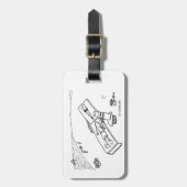 ビーチリード ラゲッジタグ (正面縦)