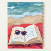 ビーチリード | 海の波 水彩画 プランナー手帳 (裏面)