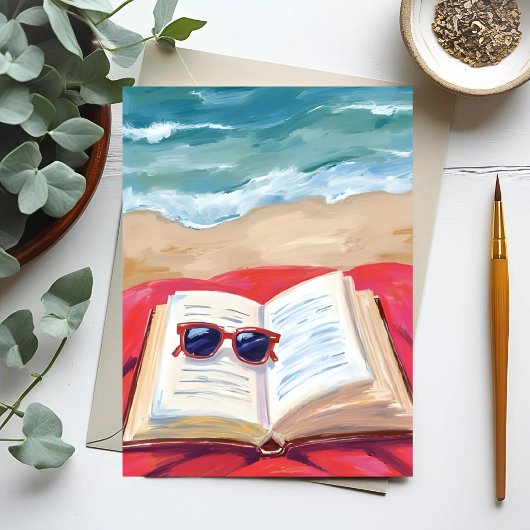 ビーチリード | 海の波 水彩画 ポストカード