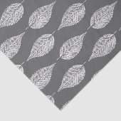ビーチリーフチョークプリントグレー/グレーと白 薄葉紙 (詳細)