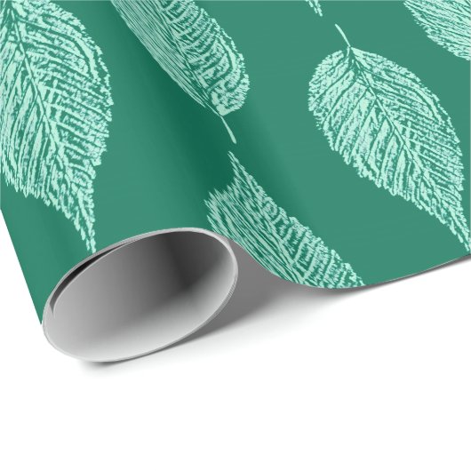 ビーチリーフチョークプリント、ターコイズ&アクア ラッピングペーパー (ロールコーナー)