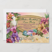 ビーチルアウ（ハワイ式宴会）パーティの招待状 招待状 (正面)