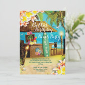 ビーチルアウ（ハワイ式宴会）パーティの招待状 招待状 (スタンド正面)