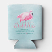 ビーチルアウ（ハワイ式宴会）ブルーピンクの熱帯バチェロレッテ週末 缶クーラー (裏面)