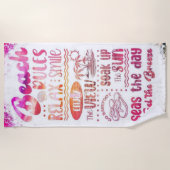 ビーチルールタオルおもしろい- & Practical ビーチタオル (正面)