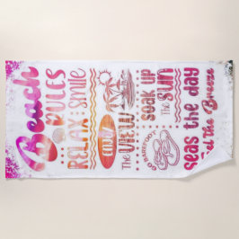 ビーチルールタオルおもしろい- & Practical ビーチタオル