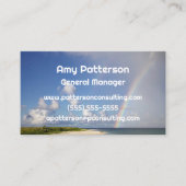 ビーチレインボーフォト名刺 名刺 (正面)