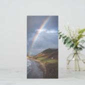 ビーチレインボーフォト祈りの言葉メモリアルブックマーク (スタンド正面)