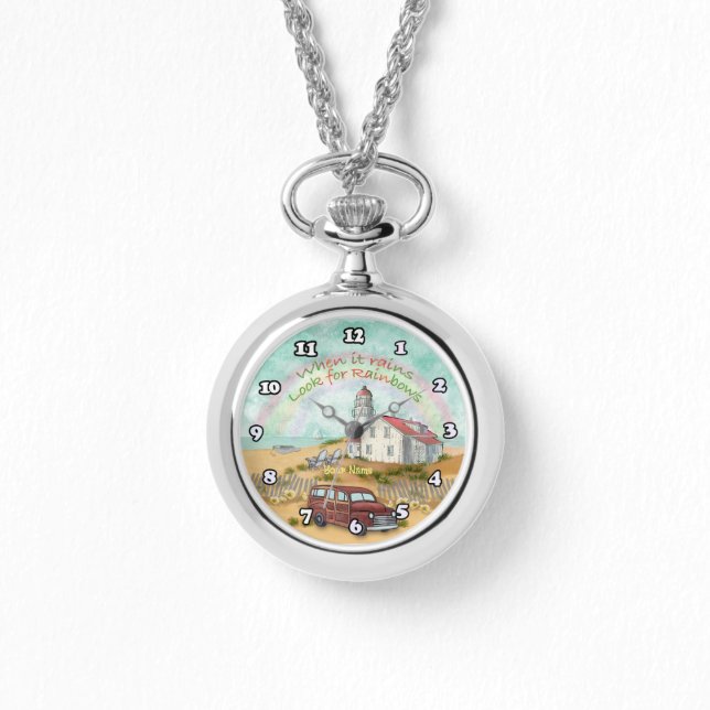 ビーチレインボーライトハウス 腕時計 (正面)