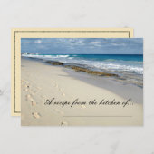 ビーチレシピカードの足跡 (正面/裏面)