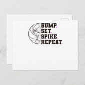 ビーチレディーバレーボール選手バレーボールガール ポストカード (正面/裏面)