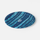 ビーチレトロウェーブヴィンテージ誕生日パーティープレート ペーパープレート (アングル)