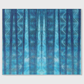 ビーチレトロブルーウェーブヴィンテージクールラッピング紙 ラッピングペーパー (フラット)