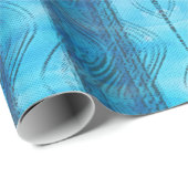 ビーチレトロブルーウェーブヴィンテージクールラッピング紙 ラッピングペーパー (ロールコーナー)