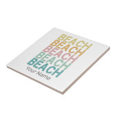 ビーチレトロレタリングヴィンテージホリデーサマー タイル (側面)