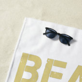 ビーチレトロレタリングヴィンテージホリデーサマー ビーチタオル (インサイチュ)