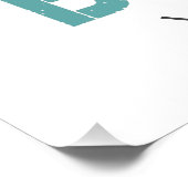 ビーチレトロレタリングヴィンテージホリデーサマー ポスター (コーナー)