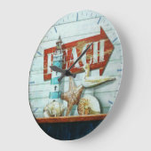 ビーチレトロ ラージ壁時計 (傾斜)