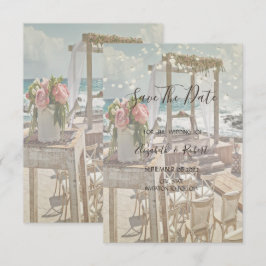 ビーチレトロArbor文字列ライト日付を保存 セーブザデート