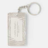 ビーチレンタルハウスバケーションホームネーム キーホルダー (裏面)