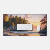 ビーチレンタル又は旅行業 デスクマット (キーボード&マウス)