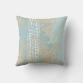 ビーチロッキーサンズドット抽象芸術クッション クッション (裏面)