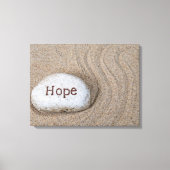 ビーチロックのHope キャンバスプリント (正面)