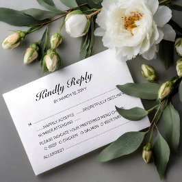 ビーチロマンスウェディング　出欠確認カード 招待状