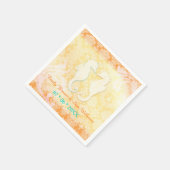 ビーチロマンスシーホース結婚ペア スタンダードカクテルナプキン (角)