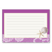 ビーチロマンスレシピカードパープル テーブルナンバー (裏面)