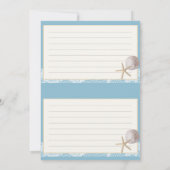 ビーチロマンスレシピカード2 3 x 5青 (裏面)