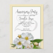 ビーチローズ アニバーサリー パーティー 招待状 ポストカード (正面)