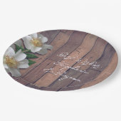 ビーチローズ ウッドルックパーティー ペーパープレート (アングル)