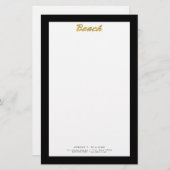 ビーチワードマーク 便箋 (正面/裏面)