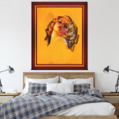 ビーチングアイズアールデコポートレートバイゾーモツェルト キャンバスプリント (インサイチュ (寝室))