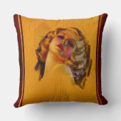 ビーチングアイズアールデコポートレートバイゾーモツェルト クッション (裏面)