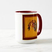 ビーチングアイズアールデコポートレートバイゾーモツェルト マグカップ (正面右)