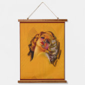 ビーチングアイズアールデコポートレートバイゾーモツェルト 吊り下げ型タペストリー (正面)