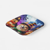 ビーチングアップのハロウィーンハウル ペーパープレート (傾斜あり)