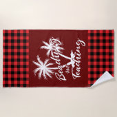 ビーチングノー教えズ先生サマーバケーション ビーチタオル (正面)