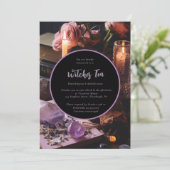 ビーチングハロウィーンウィッチズティーパーティの招待状 招待状 (スタンド正面)