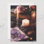 ビーチングハロウィーンウィッチズティーパーティの招待状 招待状 (裏面)